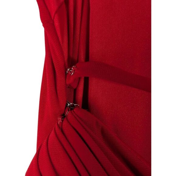 NWT Mac Duggal Ieena dress 26512 one shoulder draped back Sz 2 - Picture 4 of 15